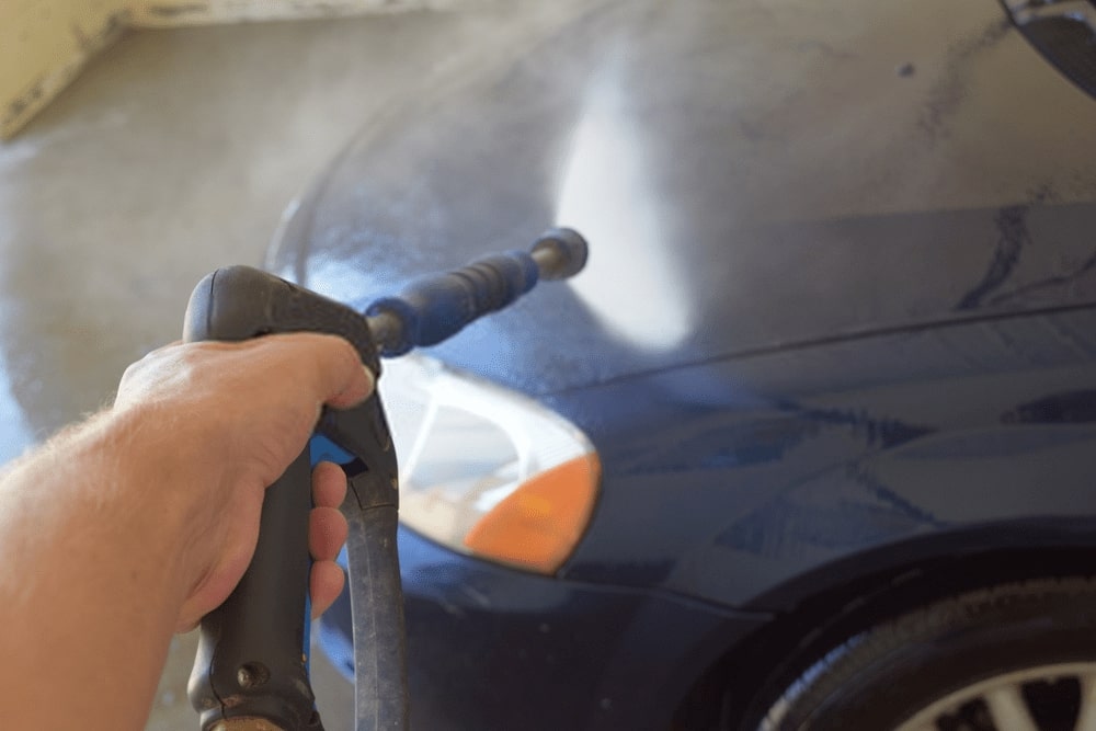 Máy rửa xe hơi nước nóng làm sạch vết bẩn không cần hóa chất